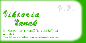 viktoria manak business card